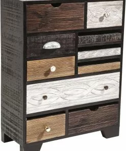 Kare Design Quinta Lipasto 10 Laatikkoa -Huonekalu kauppa komoda finca 70x90 cm ciemnobrazowa 2