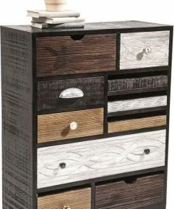 Kare Design Quinta Lipasto 10 Laatikkoa -Huonekalu kauppa komoda finca 70x90 cm ciemnobrazowa 4