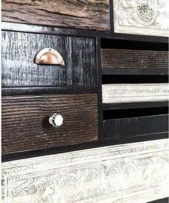 Kare Design Finca 10 Laatikkoa -Huonekalu kauppa komoda finca 70x90 cm ciemnobrazowa fronty kolorowe 7