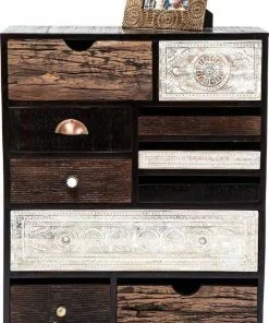 Kare Design Finca 10 Laatikkoa -Huonekalu kauppa komoda finca 70x90 cm ciemnobrazowa fronty kolorowe 9