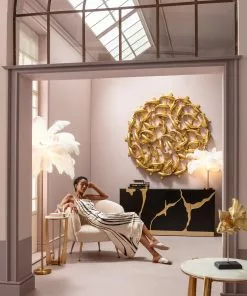 Kare Design Cracked Senkki - Musta, Kulta 165x80cm -Huonekalu kauppa komoda glamour czterodrzwiowa czarno zlota 165 cm 10