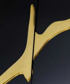 Kare Design Cracked Senkki - Musta, Kulta 165x80cm -Huonekalu kauppa komoda glamour czterodrzwiowa czarno zlota 165 cm 4