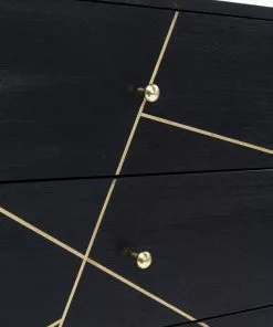 Kare Design Gold Vein Senkki 6 Laatikkoa 145x82cm -Huonekalu kauppa komoda gold vein 145x82 cm ciemnobrazowa 11