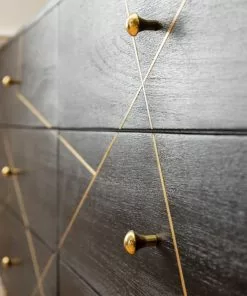 Kare Design Gold Vein Senkki 6 Laatikkoa 145x82cm -Huonekalu kauppa komoda gold vein 145x82 cm ciemnobrazowa 13