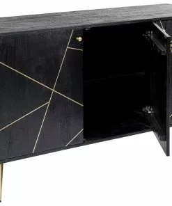 Edessä -Huonekalu kauppa komoda gold vein 145x82 cm mango ciemnobrazowa 3