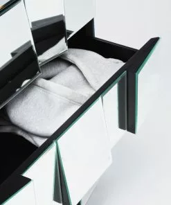 Kare Design Illusion Big Lipasto, Yöpöytä 4 Laatikkoa -Huonekalu kauppa komoda illusion 74x79 cm szklana 6