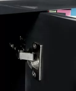 Kare Design Concertina Senkki, Sivupöytä - Colore, Monivärinen 186x74cm -Huonekalu kauppa komoda kolorowa z szufladami i drzwiami mdf 186 cm podstawa czarna stalowa 12