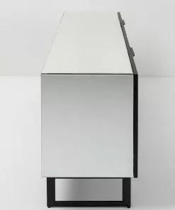 Kare Design Soran Senkki, Sivupöytä - Musta 160x45cm -Huonekalu kauppa komoda lustrzana 4 drzwiowa nogi czarne 160x80 cm 5