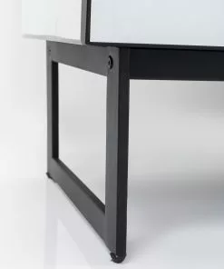 Kare Design Soran Lipasto 5 Laatikkkoa - Musta, 65x114cm -Huonekalu kauppa komoda lustrzana z 5 szufladami nogi czarne 65x114 cm 9