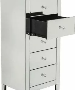 Kare Design Luxury Korkea Lipasto, 5 Laatikkoa -Huonekalu kauppa komoda luxury 49x110 cm lustrzana 3