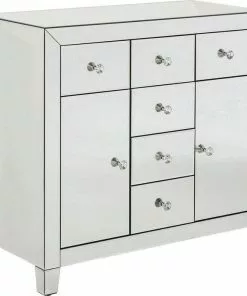 Kare Design Luxury Lipasto, 2 Ovea, 6 Laatikkoa -Huonekalu kauppa komoda luxury 88x84 cm lustrzana 2