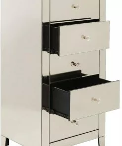 Kare Design Luxury Champagne Korkea Lipasto, 5 Laatikkoa -Huonekalu kauppa komoda luxury gold 5 49x110 cm szampanska 3