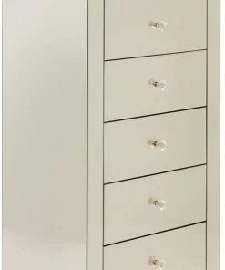 Kare Design Luxury Champagne Korkea Lipasto, 5 Laatikkoa -Huonekalu kauppa komoda luxury gold 5 49x110 cm szampanska 5