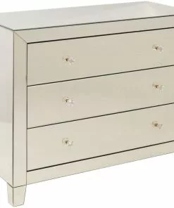 Kare Design Luxury Champagne Lipasto, 3 Laatikkoa -Huonekalu kauppa komoda luxury gold 91x75 cm szampanska 2