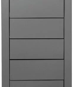 Kare Design Luxury Push Korkea Lipasto 5 Laatikkoa, Harmaa -Huonekalu kauppa komoda luxury push 49x110 cm szara 6