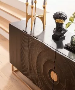 Kare Design Madeira Dark Senkki 177x75cm -Huonekalu kauppa komoda madeira 177x75 m ciemnobrazowa 12