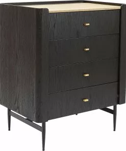 Kare Design Milano Lipasto 80x100cm -Huonekalu kauppa komoda milano 80x100 cm czarna 1