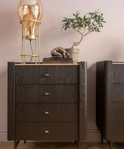 Kare Design Milano Lipasto 80x100cm -Huonekalu kauppa komoda milano 80x100 cm czarna 12