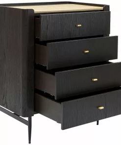 Kare Design Milano Lipasto 80x100cm -Huonekalu kauppa komoda milano 80x100 cm czarna 6