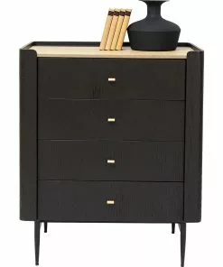 Kare Design Milano Lipasto 80x100cm -Huonekalu kauppa komoda milano 80x100 cm czarna 8