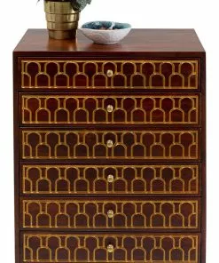 Kare Design Muskat Korkea Lipasto 6 Laatikkoa -Huonekalu kauppa komoda muskat 60x91 cm brazowa 10