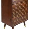 Kare Design Muskat Korkea Lipasto 6 Laatikkoa -Huonekalu kauppa komoda muskat 60x91 cm brazowa 2