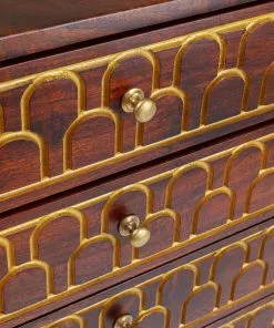 Kare Design Muskat Korkea Lipasto 6 Laatikkoa -Huonekalu kauppa komoda muskat 60x91 cm brazowa 7