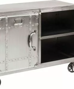 Kare Design Buster Lkaappi, 2 Ovea -Huonekalu kauppa komoda na kolkach buster 81x60 cm srebrna 3