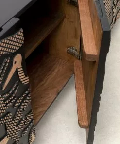 Kare Design Nativera Senkki 177x75cm -Huonekalu kauppa komoda nativera 177x75 cm drewno mango czarno naturalna 11