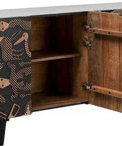 Kare Design Nativera Senkki 177x75cm -Huonekalu kauppa komoda nativera 177x75 cm drewno mango czarno naturalna 5