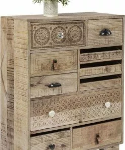 Kare Design Puro Lipasto, 10 Laatikkoa -Huonekalu kauppa komoda puro 70x90 cm naturalna 12