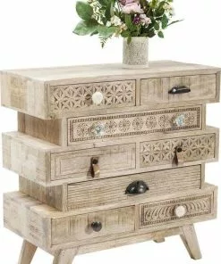 Kare Design Puro Butterfly Lipastp -Huonekalu kauppa komoda puro butterfly 65x66 cm naturalna 9