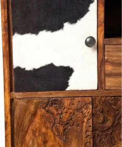 Kare Design Rodeo Korkea Lipasto, Kaappi 3 Ovea, 8 Laatikkoa -Huonekalu kauppa komoda rodeo 100x138 cm drewniana 10