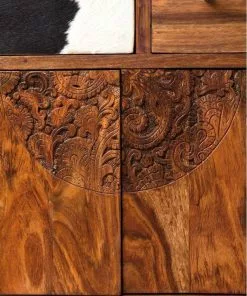 Kare Design Rodeo Korkea Lipasto, Kaappi 3 Ovea, 8 Laatikkoa -Huonekalu kauppa komoda rodeo 100x138 cm drewniana 11