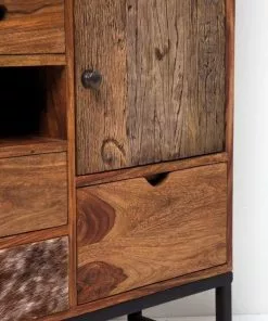 Kare Design Rodeo Korkea Lipasto, Kaappi 3 Ovea, 8 Laatikkoa -Huonekalu kauppa komoda rodeo 100x138 cm drewniana 6