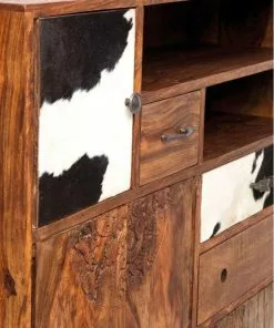 Kare Design Rodeo Korkea Lipasto, Kaappi 3 Ovea, 8 Laatikkoa -Huonekalu kauppa komoda rodeo 100x138 cm drewniana 9