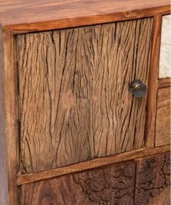 Kare Design Rodeo Senkki, Lipasto 3 Ovea, 4 Laatikkoa -Huonekalu kauppa komoda rodeo 115x80 cm drewniana 10