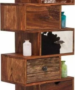 Kare Design Rodeo Zick Zack Lipasto 6 Laatikkoa -Huonekalu kauppa komoda rodeo zick zack 50x120 cm drewniana 11