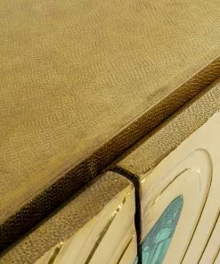 Kare Design Saragossa Senkki 150x80cm -Huonekalu kauppa komoda saragossa 150x80 cm zlota zielony malachit 9