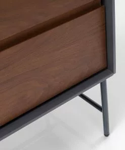 Kare Design Selina Senkki 160x75cm -Huonekalu kauppa komoda selina 160x75 cm ciemnoszara front orzech 10