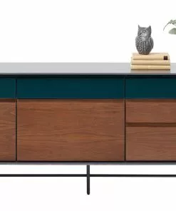 Kare Design Selina Senkki 160x75cm -Huonekalu kauppa komoda selina 160x75 cm ciemnoszara front orzech 7