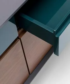 Kare Design Selina Senkki 160x75cm -Huonekalu kauppa komoda selina 160x75 cm ciemnoszara front orzech 9