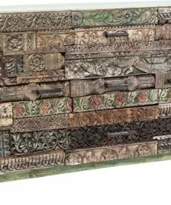 Kare Design Shanti Surprise Puzzle Senkki, 2 Ovea, 3 Laatikkoa -Huonekalu kauppa komoda shanti surprise puzzle 160x90 cm kolorowa 2