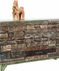 Kare Design Shanti Surprise Puzzle Senkki, 2 Ovea, 3 Laatikkoa -Huonekalu kauppa komoda shanti surprise puzzle 160x90 cm kolorowa 7