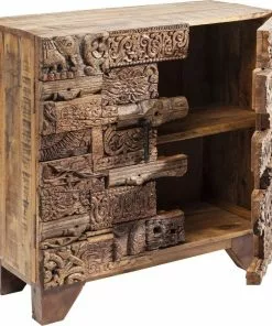 Kare Design Shanti Surprise Puzzle Nature Senkki 2 Ovea -Huonekalu kauppa komoda shanti surprise puzzle mango 90x90 cm drewniana 4