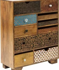 Kare Design Soleil Lipasto 10 Laatikkoa -Huonekalu kauppa komoda soleil 70x90 cm kolorowa 2