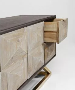 Kare Design Triangolo Senkki -Huonekalu kauppa komoda triangolo 165x60 cm czarno bezowa 10