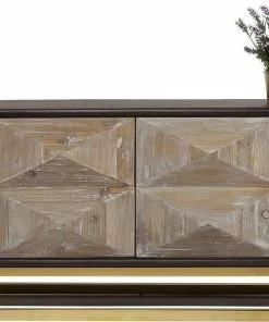 Kare Design Triangolo Senkki -Huonekalu kauppa komoda triangolo 165x60 cm czarno bezowa 6