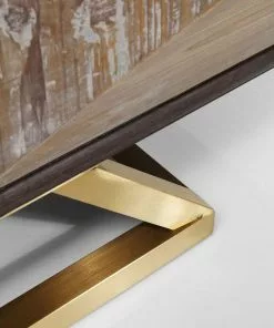 Kare Design Triangolo Senkki -Huonekalu kauppa komoda triangolo 165x60 cm czarno bezowa 7