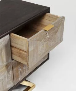 Kare Design Triangolo Senkki -Huonekalu kauppa komoda triangolo 165x60 cm czarno bezowa 8